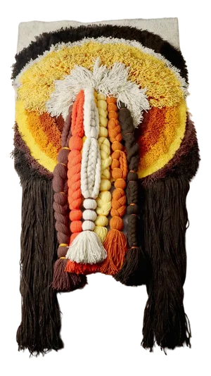 Macrame Wall Rug from Desso Netherlands, 1970s