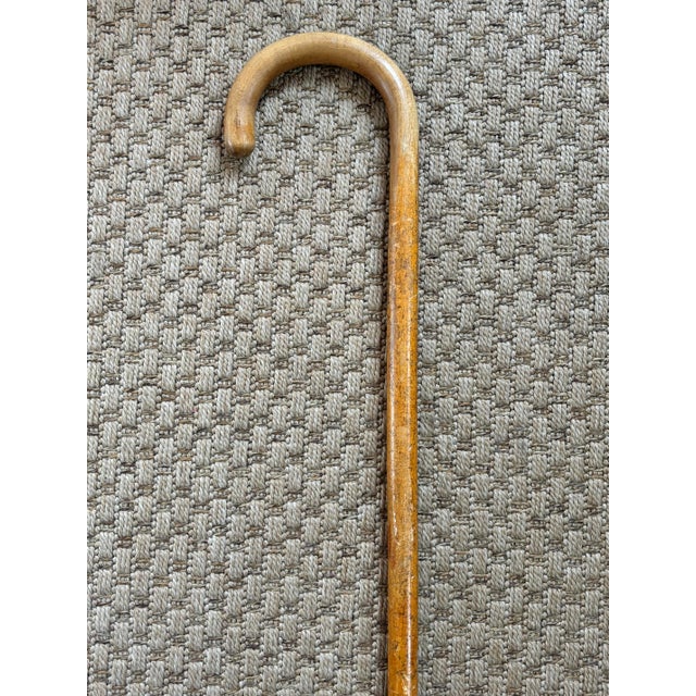 Wood Mid 20th Century Rustic Estate Wood Bamboo Walking Canes - Set of 5 For Sale - Image 7 of 17