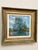 Late 20th Century Late 20th Century Pastoral Pond With a Large Tree and a Little Cow - Modern Impressionist Oil Painting For Sale - Image 5 of 12