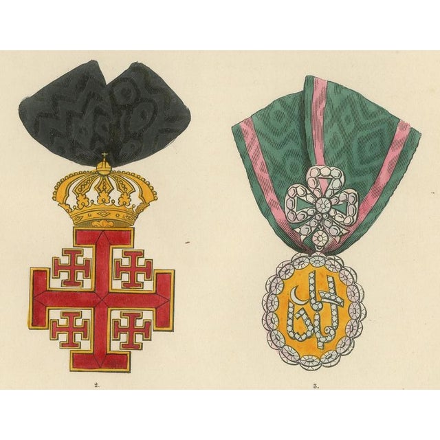 19th Century Plate LXXXII Holy Land and Tunis, Jerusalem Cross and Tunisian Badge, 1844 For Sale - Image 5 of 8