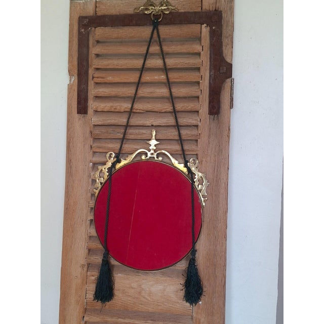 Vintage Victorian Bronze Mirror, 1950s For Sale - Image 6 of 11