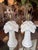 Vtg. Pair Plaster White Lacquered Palm Beach Tree Table Lamps Newly Wired Brass For Sale - Image 12 of 12