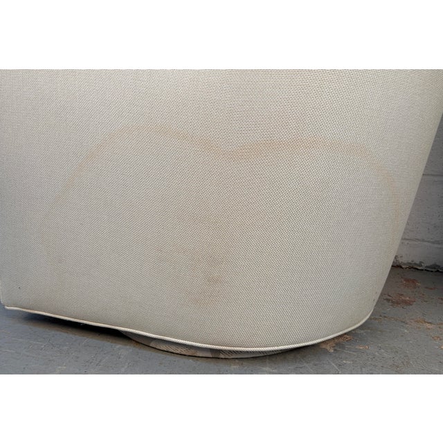 Thayer Coggin Highback Swivel Wing Chairs For Sale - Image 9 of 11