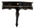 Antique Baroque Black and Gold Wall Mount Shelf With Drawer For Sale