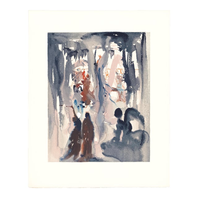 Original engraving from Salvador Dalí’s "The Divine Comedy" published by Editions d’Art Les Heures Claires, Paris, in...