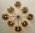 Italian 21st Century Otto Polished Brass Smoky Bubbles Murano Glass Flush Mount by Fabio LTD For Sale - Image 3 of 4