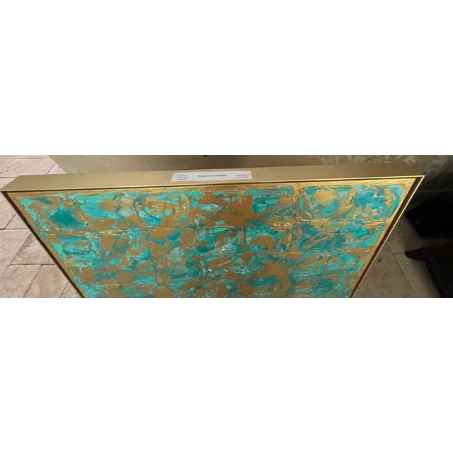 Turquoise Matrix - Designed by Cheryl P. Kohloff For Sale In West Palm - Image 6 of 11