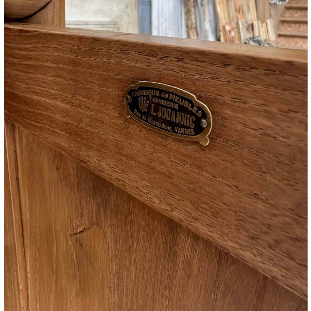 Art Deco Style Oak Bedside Tables, 1930s, Set of 2 For Sale - Image 15 of 16