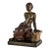 Art Nouveau Metal Sculpture of Seated Girl by Emmanuel Villanis, 1900 For Sale - Image 9 of 11