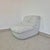 Vintage Italian Lounge Chair in Off-White Upholstery, 1970s For Sale - Image 4 of 12