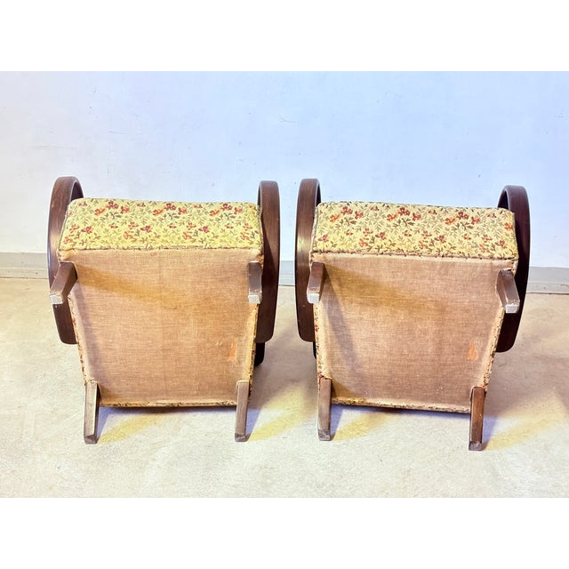 Vintage Armchairs by Jindrich Halabala, 1950s, Set of 2 For Sale - Image 6 of 7