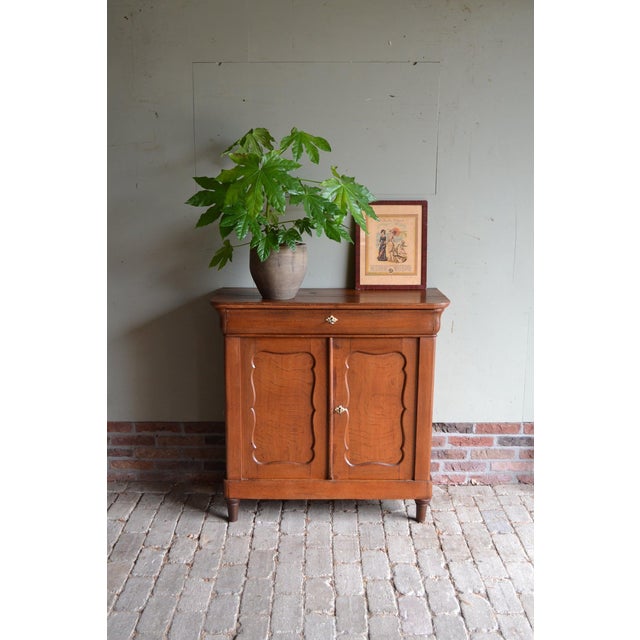 Antique Biedermeier Oak Maid's Wardrobe For Sale - Image 9 of 9