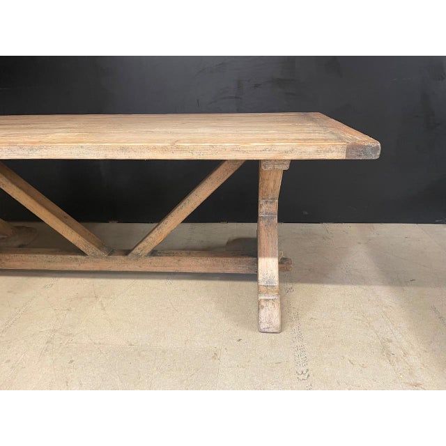 Vintage Farmhouse Dining Table in Pine, 1920 For Sale - Image 9 of 18