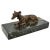 1900 - 1909 Antique French Animalier Bronze Marble Greyhound Sculpture Desk Paperweight 1900 For Sale - Image 5 of 12