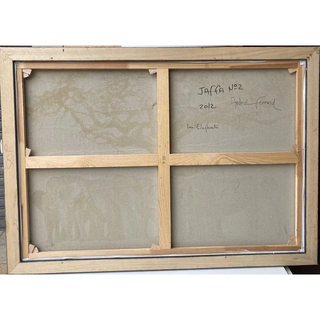 Contemporary André Ferrand, Jaffa No. 2: Les Eléphants, 21st Century, Oil on Canvas For Sale - Image 3 of 6