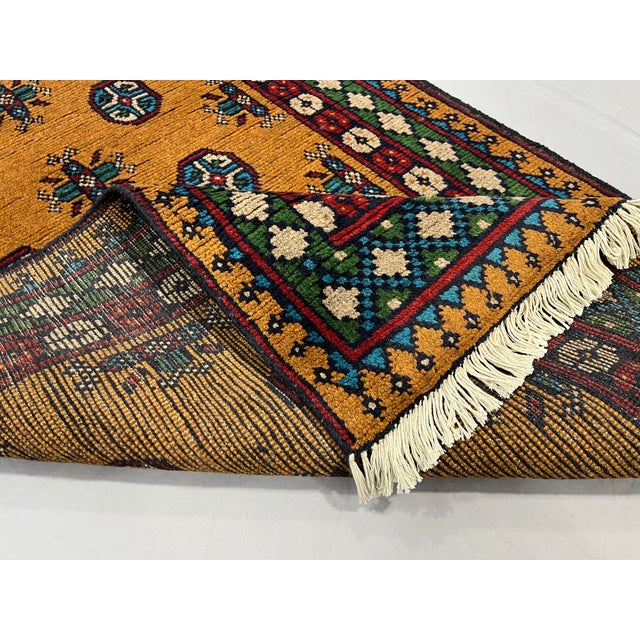 Terracotta Brown Tribal Geometric Gul Runner Rug, 2'9" X 9'5" For Sale - Image 11 of 12