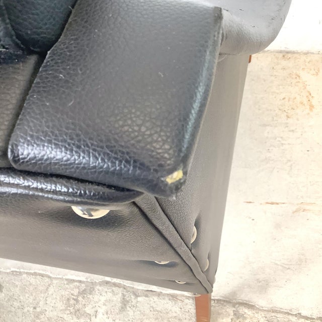Pair Gio Ponti Style Modernist Armchairs For Sale - Image 13 of 18