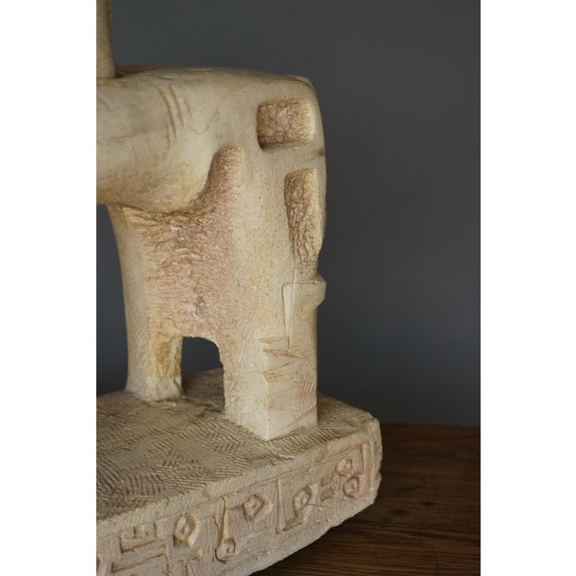 Italian Artist, Brutalist Sculpture of Horse & Rider, 1970s, Stone For Sale - Image 13 of 14