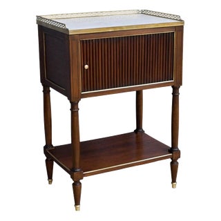 Mid-19th Century Louis XVI Mahogany Roll-Top Coffee Table For Sale