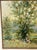Wood Maurice Monnard Impressionist Riverside Landscape with Seated Figures, 1970s For Sale - Image 7 of 12