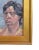 Contemporary Modern Male Abstract Portrait Oil Painting W/ Antiqued Gold Wood Frame For Sale - Image 4 of 7
