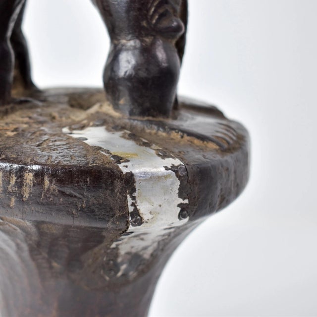 Early 20th Century Bene Lulua Divination Double Figure on Custom Base For Sale - Image 9 of 17