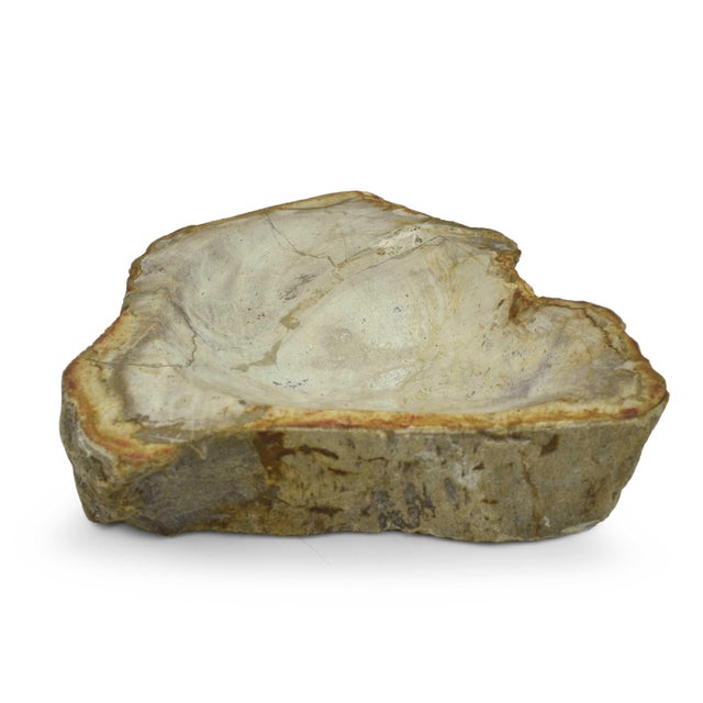 This striking, handcrafted natural stone dish is a testament to the beauty of the natural world, showcasing a beautifully...