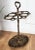 Metal Antique Italian Gilt Cast Iron Sculpture Umbrella Stand, 1940s For Sale - Image 7 of 8