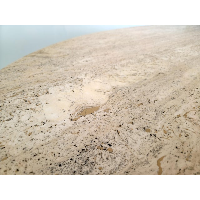 Italian Il Colonnato Dining Table in Travertine by Mario Bellini, 1980s For Sale - Image 10 of 12