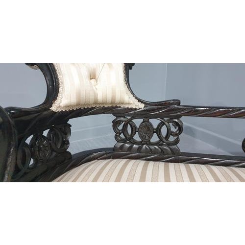 Ebonised Miniature Chaise Lounge For Sale - Image 6 of 11