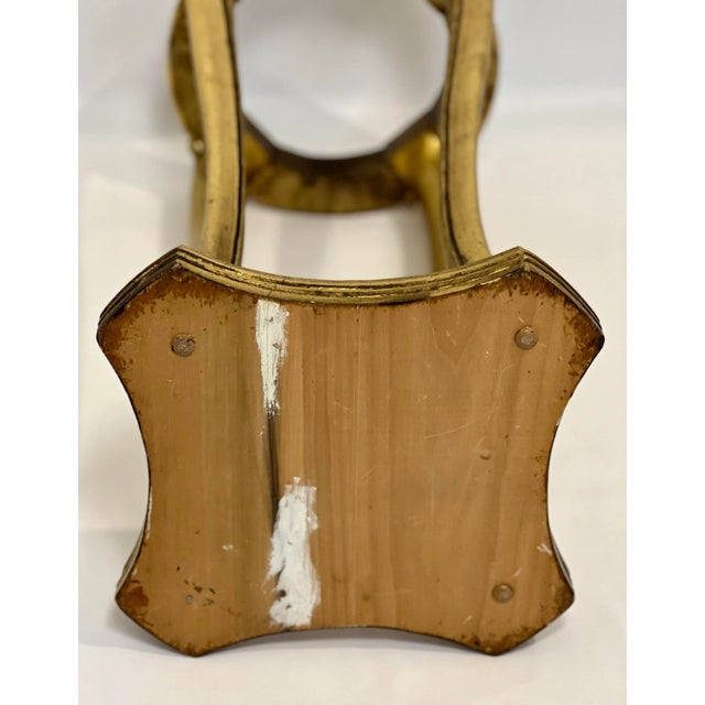 20th Century Regency Gilt Wood Marble Top Pedestal or Plant Stand For Sale - Image 12 of 12