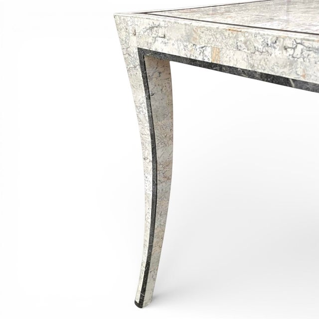 Maitland - Smith Vintage Tessellated Stone Game Table With Splayed Legs For Sale - Image 4 of 7