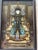 1920s Pair of Chinese Reverse Glass Ancestral Portraits of Emperer and Empress Qing Dynasty For Sale - Image 4 of 15