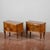 Paolo Buffa-Style Bedside Tables with Glass Top, Set of 2 For Sale - Image 3 of 9