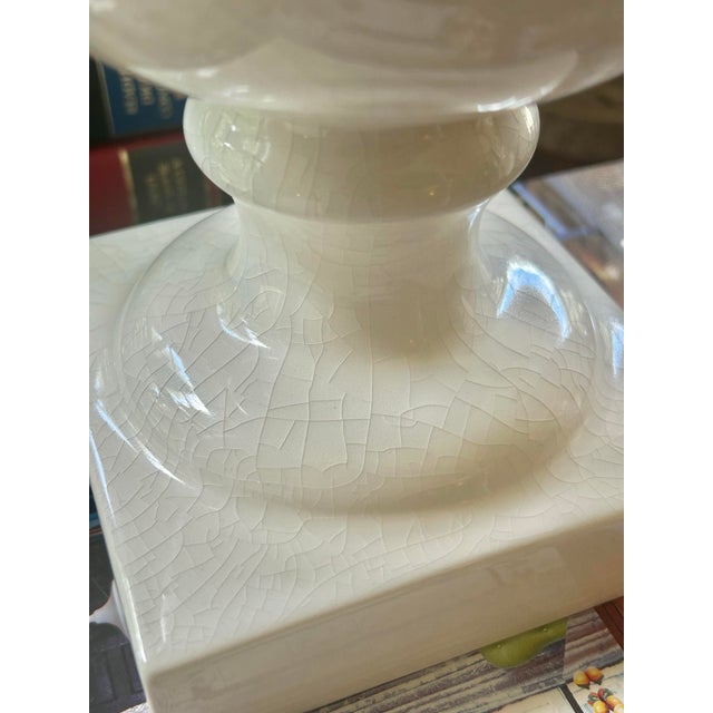 Late 20th Century Vintage Blanc De Chine Ceramic Lemon Topiary Made in Portugal - Great For Sale - Image 5 of 11