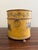 Early 20th Century Italian Neoclassical Tole Yellow Cachepot Planter Vase With Lion Heads For Sale - Image 5 of 9