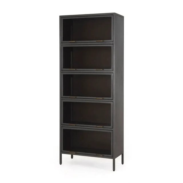 Four Hands Aviva Barrister Cabinet, Gunmetal For Sale - Image 10 of 10