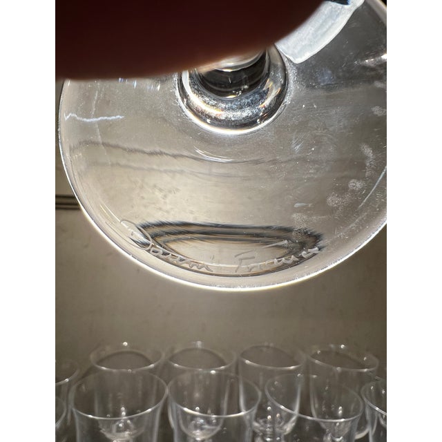 Daum Mid 20th Century Signed Daum France Crystal Stemware – Orval Model - Set of 39 For Sale - Image 4 of 9