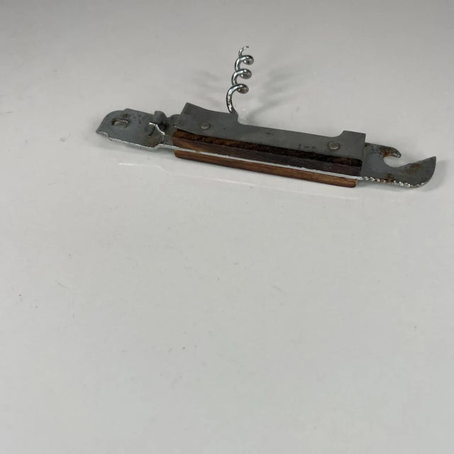 Wood Mid 20th Century Modern Vintage Wood Wine Bottle Opener Japan For Sale - Image 7 of 12