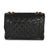 Chanel Vintage 24k Black Quilted Lambskin Jumbo XL Maxi Flap Bag For Sale - Image 4 of 9