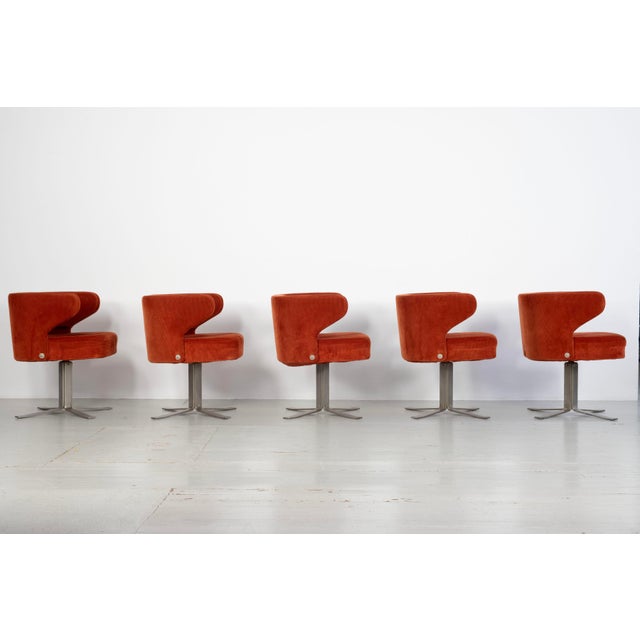Five Poney Swivel Chairs by Gianni Moscatelli for Formanova, Italy, 1970s, Set of 5 For Sale - Image 16 of 18
