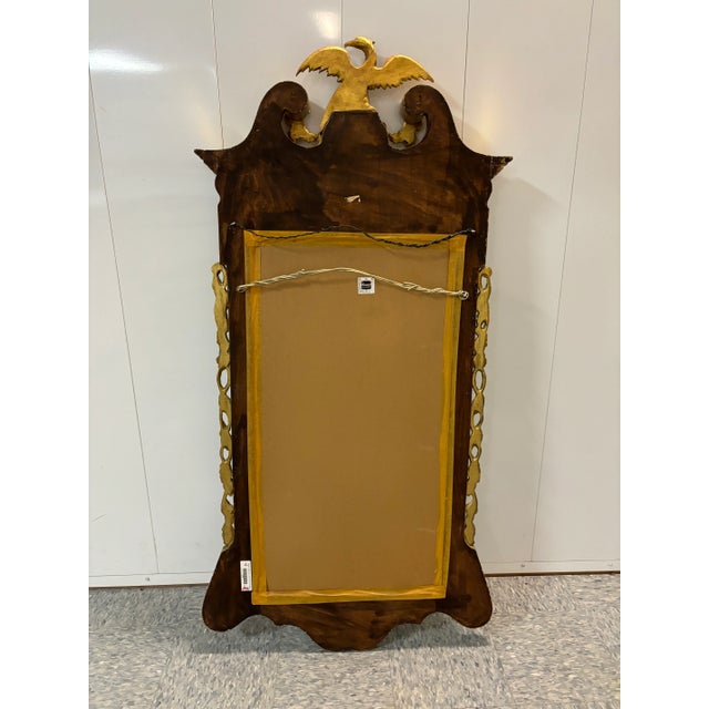 Traditional 1950s George II Style Parcel Gilt Mirror For Sale - Image 3 of 7