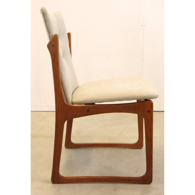 Vintage Chairs in Fabric and Rattan, Set of 4 For Sale - Image 4 of 16