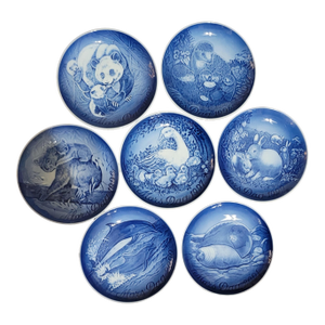 Vintage Bing & Grondahl Plates Set - 7 Piece Set