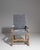 French 19th Century France Blue Wood Armchair For Sale - Image 3 of 10