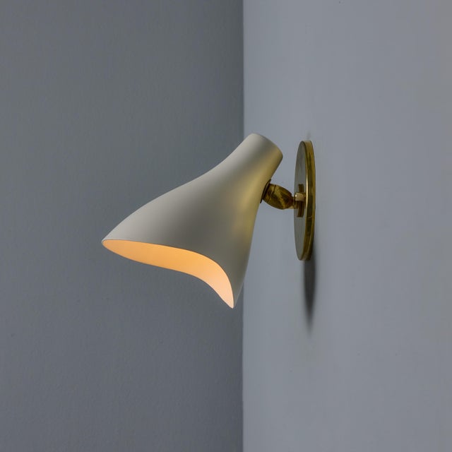 1950s Gino Sarfatti Model #10 Sconce for Arteluce in White For Sale - Image 12 of 12