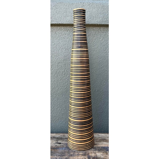 Vintage Turned Wood Vase For Sale - Image 11 of 12