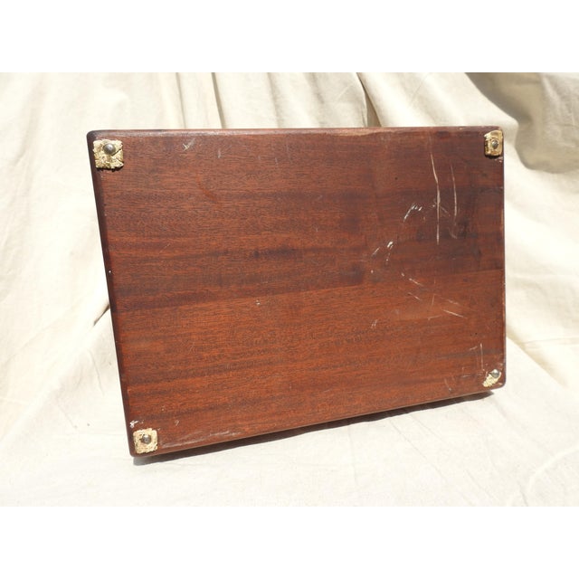 Mid-Century Mahogany Tantalus Set- 6 Pieces For Sale - Image 9 of 11