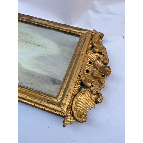 Late 18th Century 18th Century Carved and Gilt Italian Mirror For Sale - Image 5 of 12