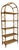 Vintage Italian Wicker and Rattan Shelving Unit, 1970s For Sale